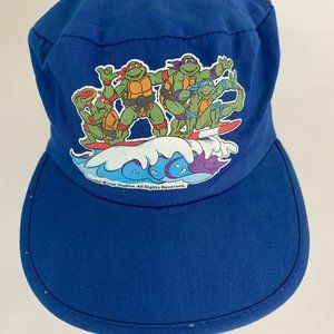 Vintage 1990 Teenage Mutant Ninja Turtles Hat Elastic Band SUPER RARE CAP